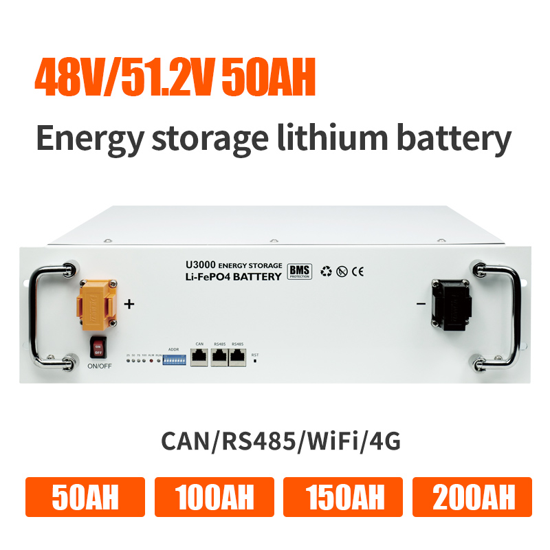 2,4 kWh energiatároló akkumulátor lítium-vas-foszfát 50Ah 48V